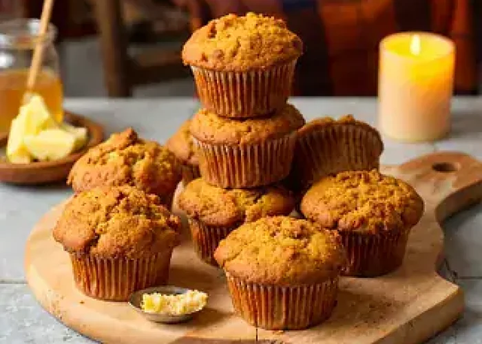 Nydelige muffins med sprø topping, perfekt for kaker og bakstelskere.